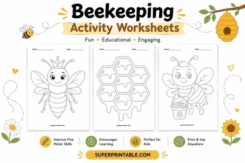 Beekeeping Activity Worksheets Feature Image