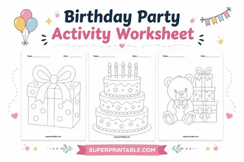 Birthday Party Activity Worksheet Feature Image