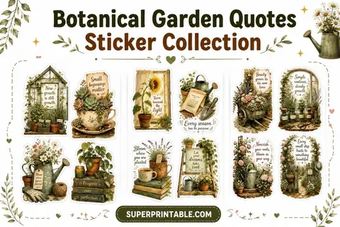 Botanical Garden Quotes Sticker Collection Feature Image