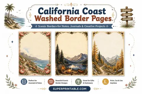 California Coast Washed Border Pages Feature Image