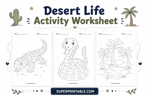 Desert Life Activity Worksheet Feature Image