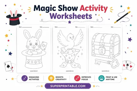 Magic Show Activity Worksheets Feature Image