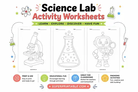 Science Lab Activity Worksheets Feature Image