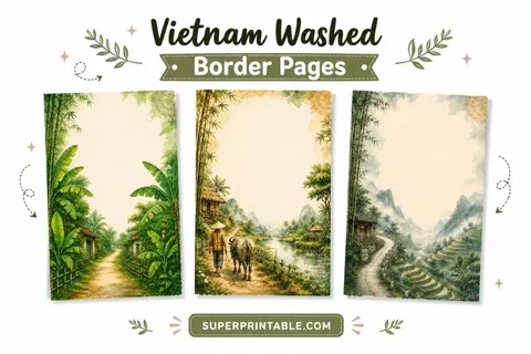 Vietnam Washed Border Pages Feature Image