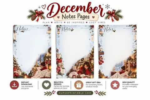 10+ December Notes Pages Feature Image