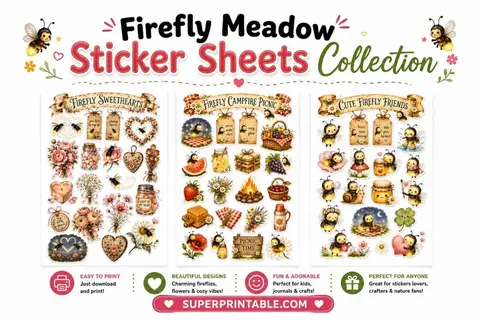 10+ Firefly Meadow Sticker Sheets Collection Feature Image