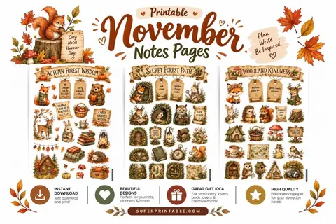 10+ November Notes Pages Feature Image