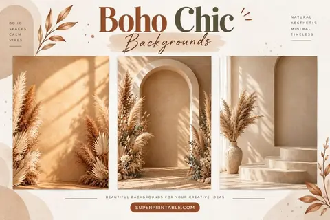 12+ Boho Chic Backgrounds Feature Image