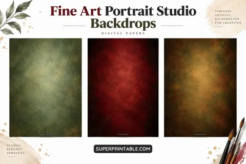 12+ Fine Art Portrait Studio Backdrops Feature Image