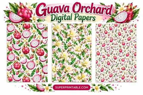12+ Guava Orchard Digital Papers Collection