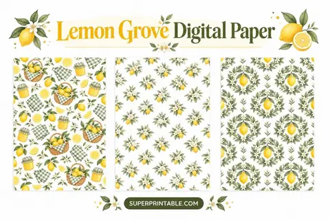 12+ Lemon Grove Digital Paper Feature Image
