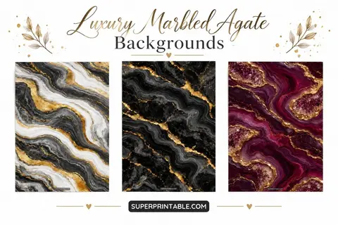12+ Luxury Marbled Agate Backgrounds Feature Image