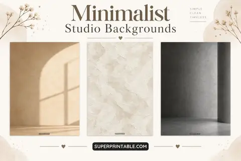 12+ Minimalist Studio Backgrounds Feature Image