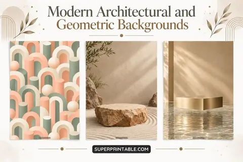 12+ Modern Architectural and Geometric Backgrounds Feature Image