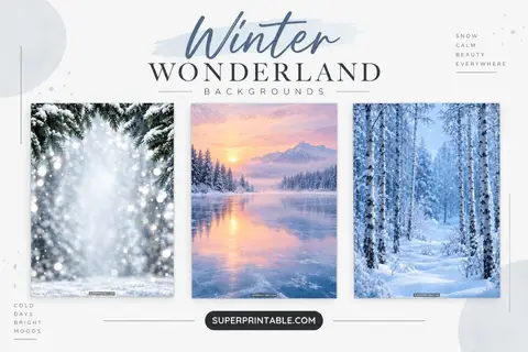 12+ Winter Wonderland Backgrounds Feature Image