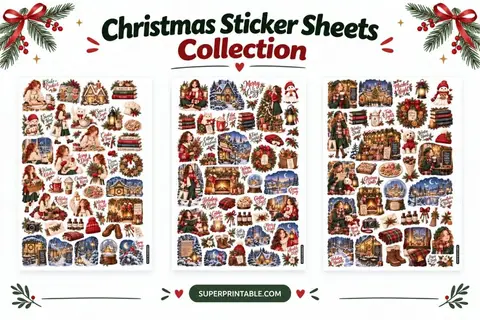 Christmas Sticker Sheets Collection Feature Image