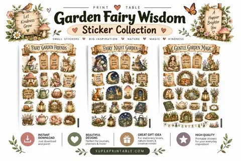 Garden Fairy Wisdom Sticker Collection Feature Image