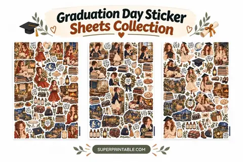 Graduation Day Sticker Sheets Collection Feature Image