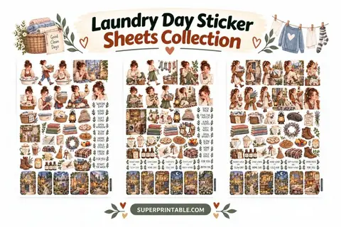 Laundry Day Sticker Sheets Collection Feature Image