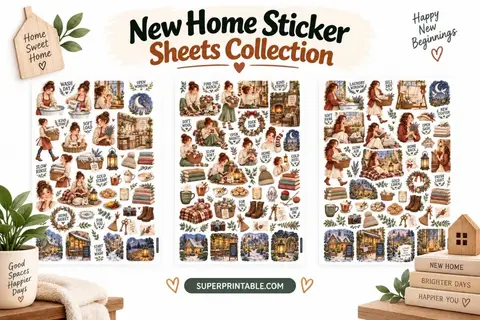 New Home Sticker Sheets Collection Feature Image