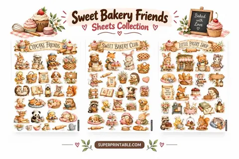 Sweet Bakery Friends Sheets Collection Feature Image