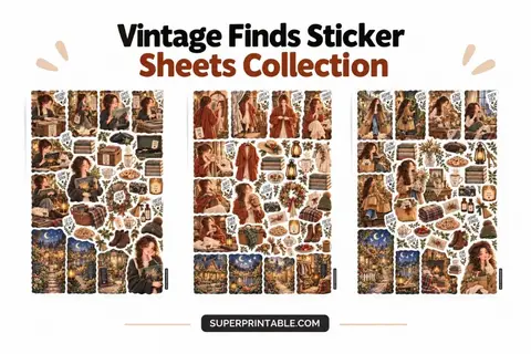 Vintage Finds Sticker Sheets Collection Feature Image