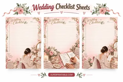 Wedding Checklist Sheets Feature Image