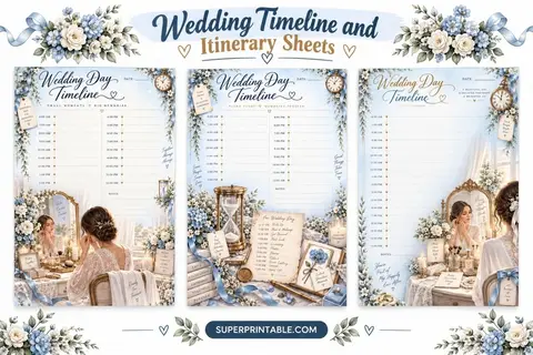 Wedding Timeline and Itinerary Sheets Feature Image
