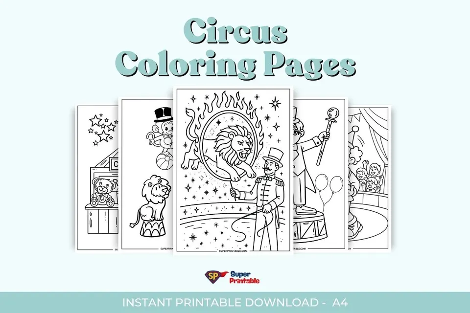 Circus Coloring Pages