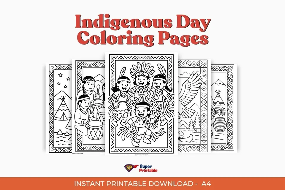 Indigenous Day Coloring Pages Printable