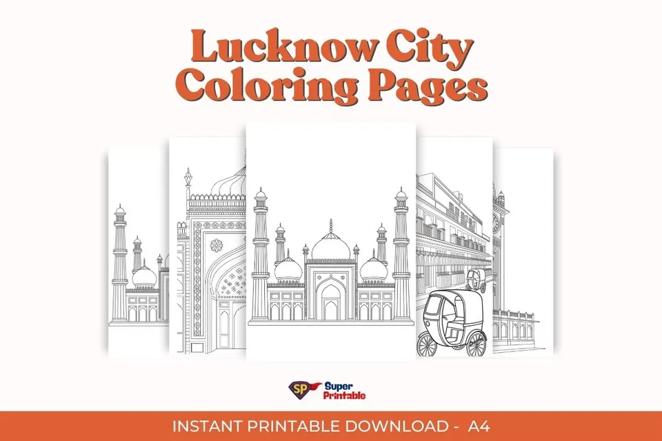 17 Lucknow City Coloring Pages