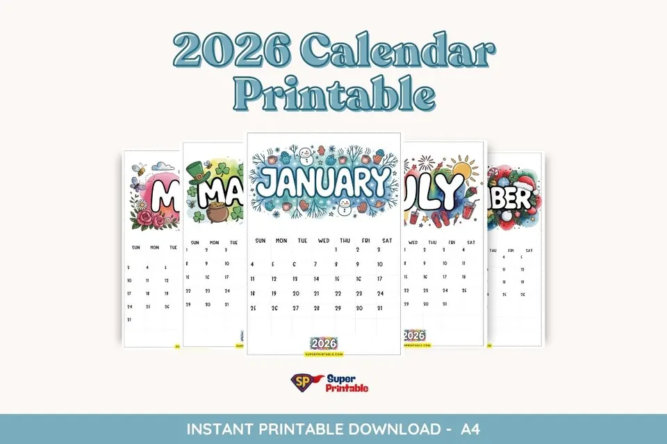 2026 Calendar Printable