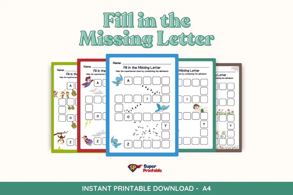 8 Fill in the Missing Letter