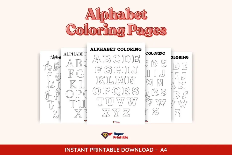 Alphabet Coloring Pages