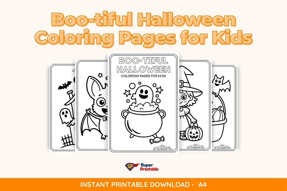 Boo-tiful Halloween Coloring Pages for Kids