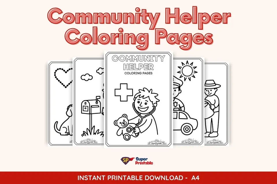 Community Helper Coloring Pages