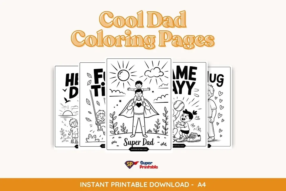 Cool Dad Coloring Pages