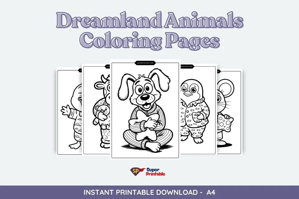 Dreamland Animals Coloring Pages