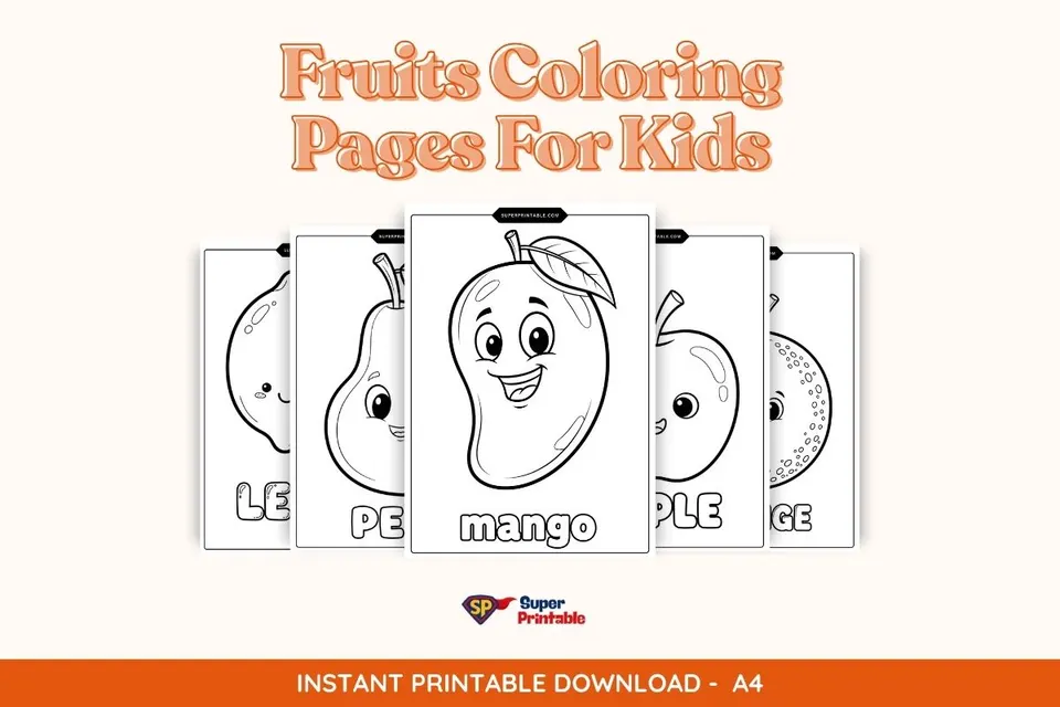 Fruits Coloring Pages For Kids