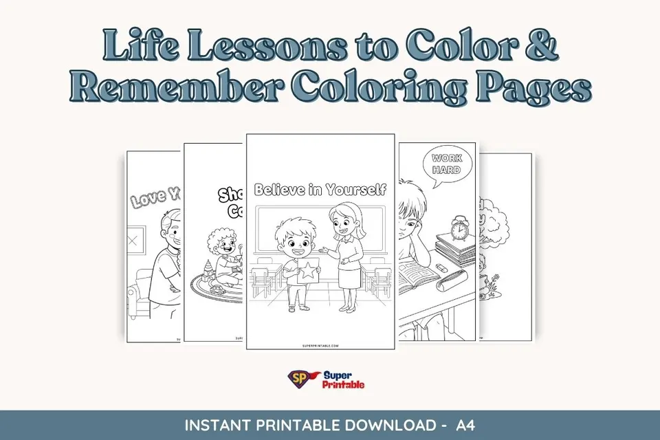 25+ Life Lessons to Color & Remember Coloring Pages