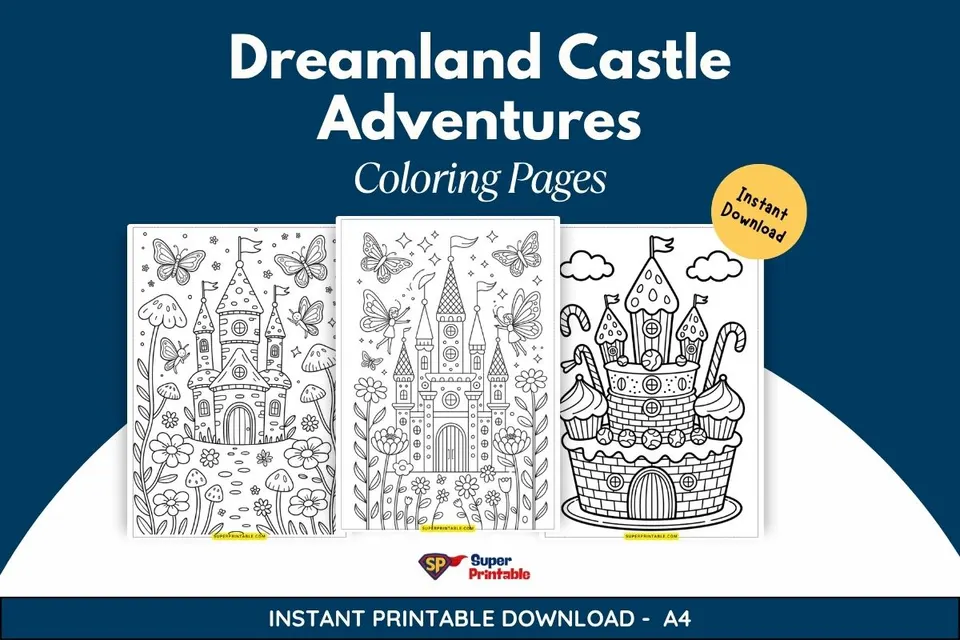 10+ Dreamland Castle Adventures Coloring Pages Feature Image