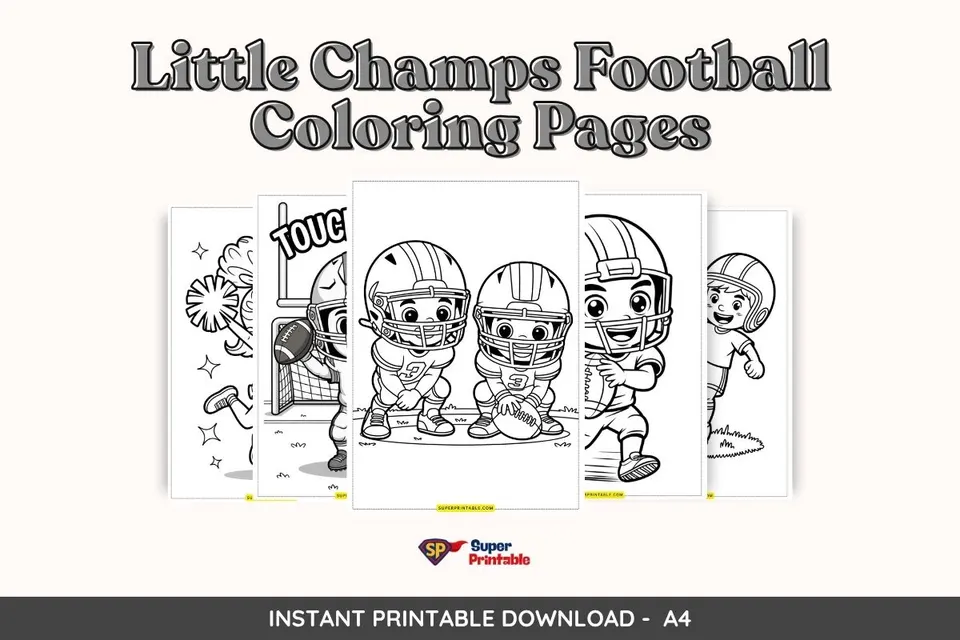 30+ Little Champs Football Coloring Pages