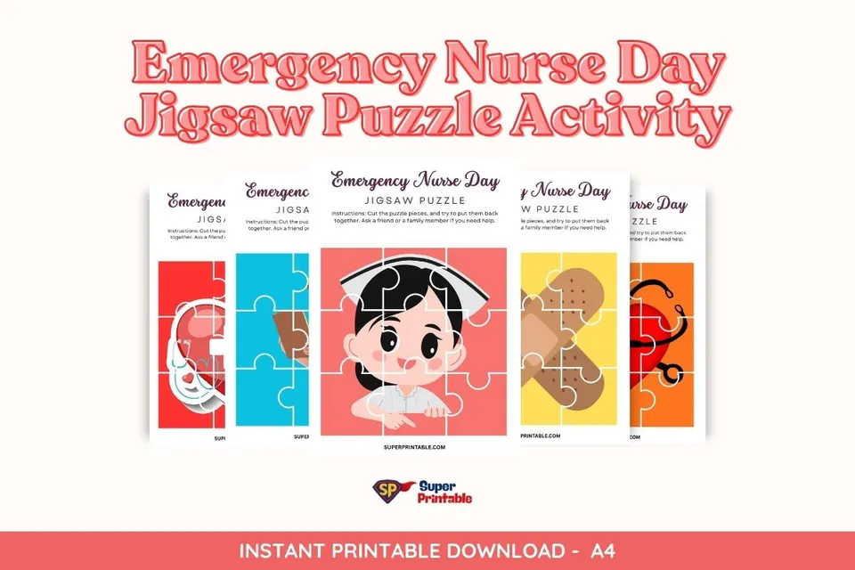Emergency Nurse Day Jigsaw Puzzle Activity
