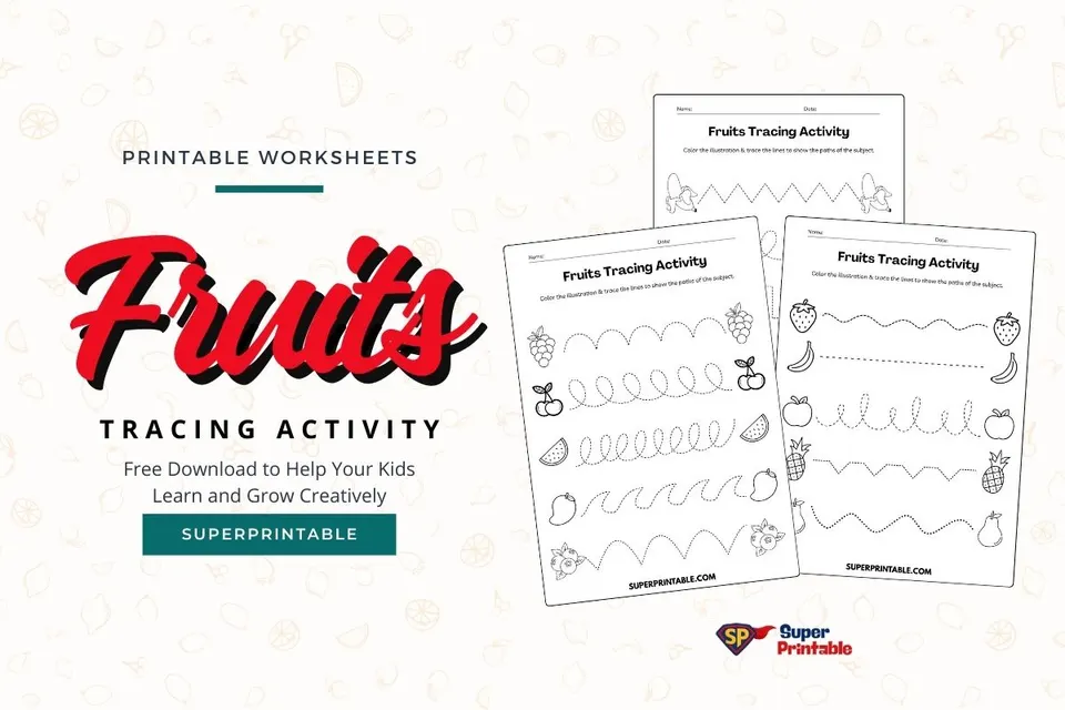 Fruits Tracing Activity Feature Image