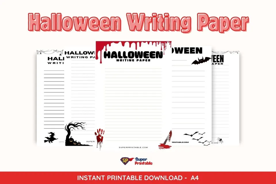 20 Halloween Writing Paper
