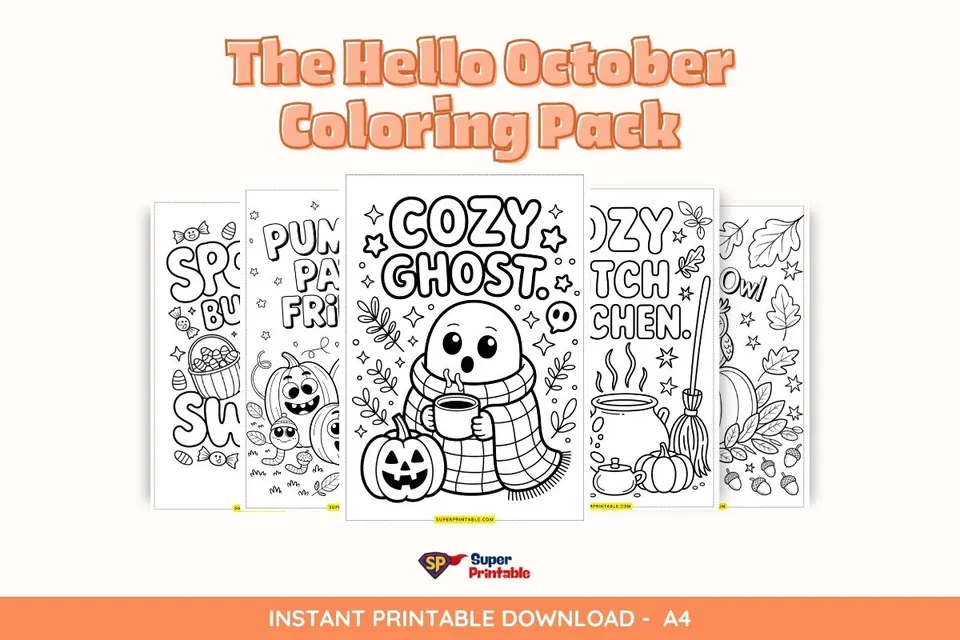 The Hello October Coloring Pack