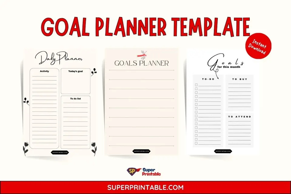 35+ Goal Planner Template Feature Image