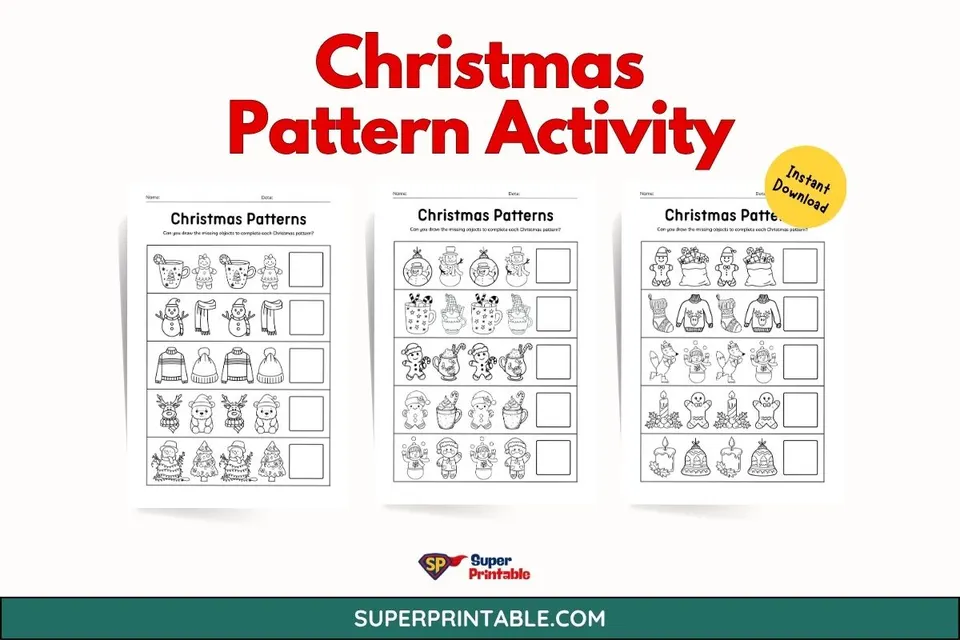 Christmas Pattern Activity Feature Image