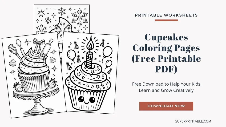Cupcakes Coloring Pages