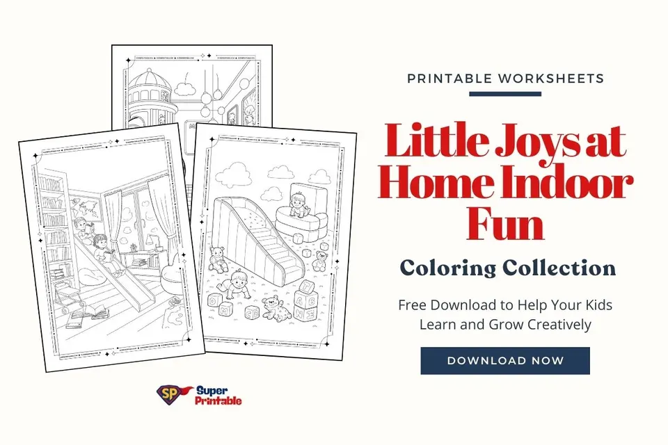 12+ Little Joys at Home Indoor Fun Coloring Set